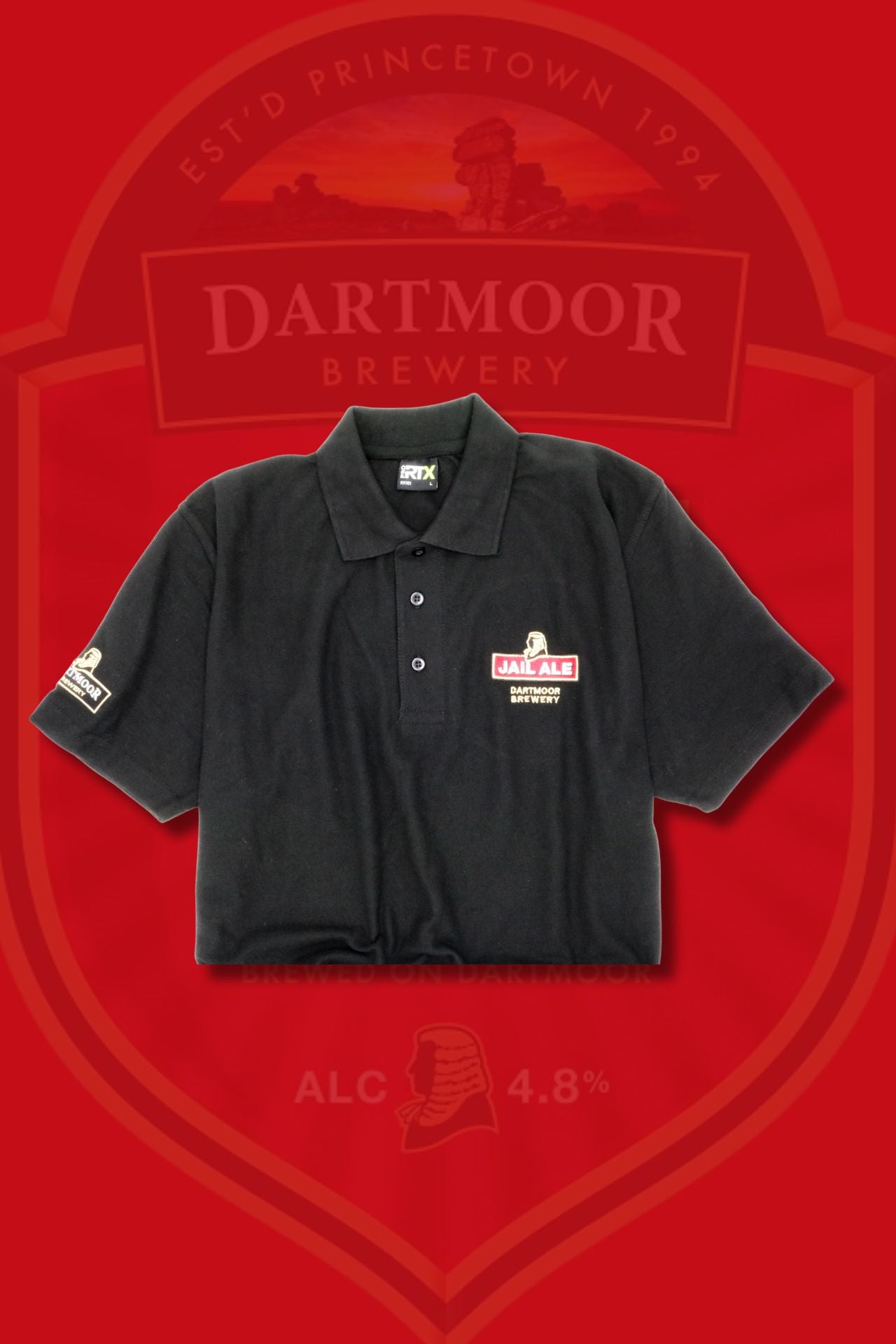 Jail Ale Polo Shirt - Black