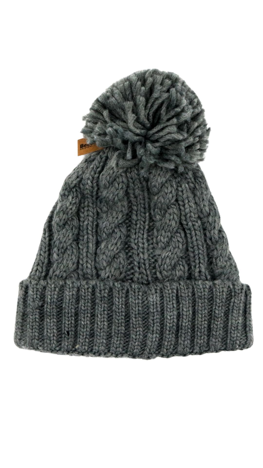 Grey Bobble Hat