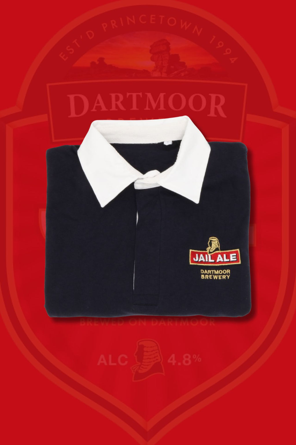 Jail Ale Rugby Shirt - Navy